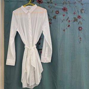 NWT J.CREW long-sleeve Shirt Dress 100% cotton NWT